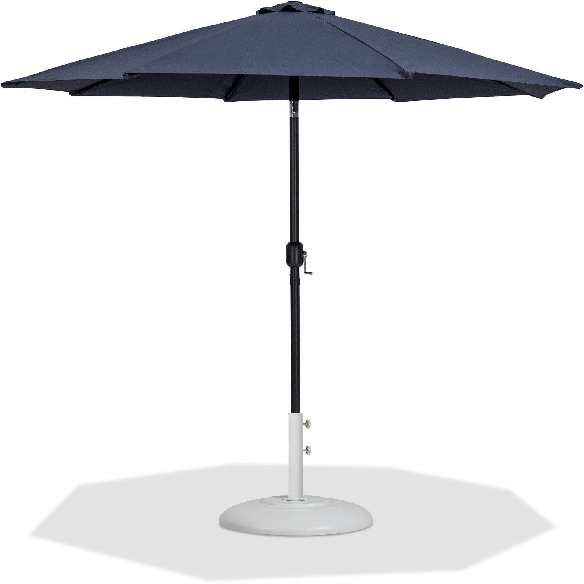 Fiji Water Resistant Fabric And Aluminum Patio Umbrella With Base Set