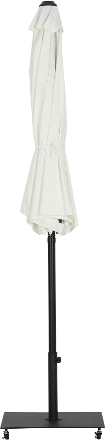 Fiji Water Resistant Fabric And Aluminum Patio Umbrella With Base Set