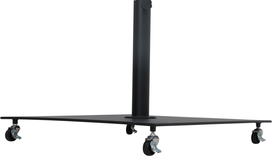 Fiji Water Resistant Fabric And Aluminum Patio Umbrella With Base Set