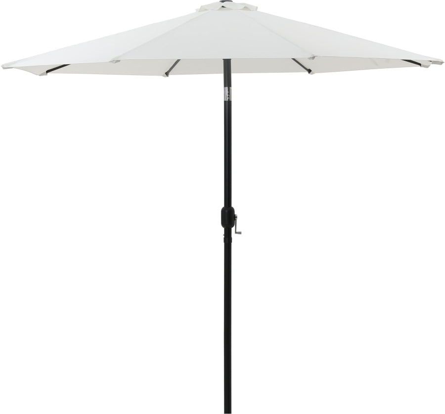 Fiji Water Resistant Fabric And Aluminum Patio Umbrella With Base Set