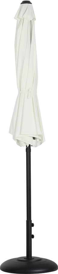 Fiji Water Resistant Fabric And Aluminum Patio Umbrella With Base Set