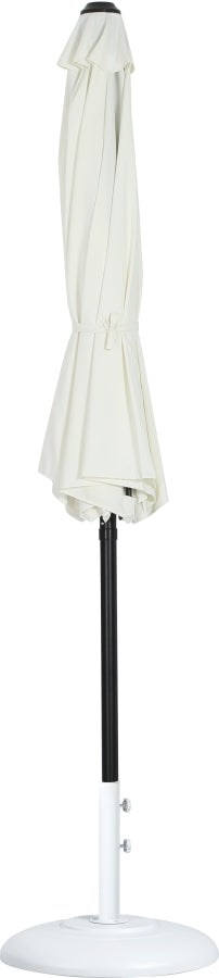 Fiji Water Resistant Fabric And Aluminum Patio Umbrella With Base Set