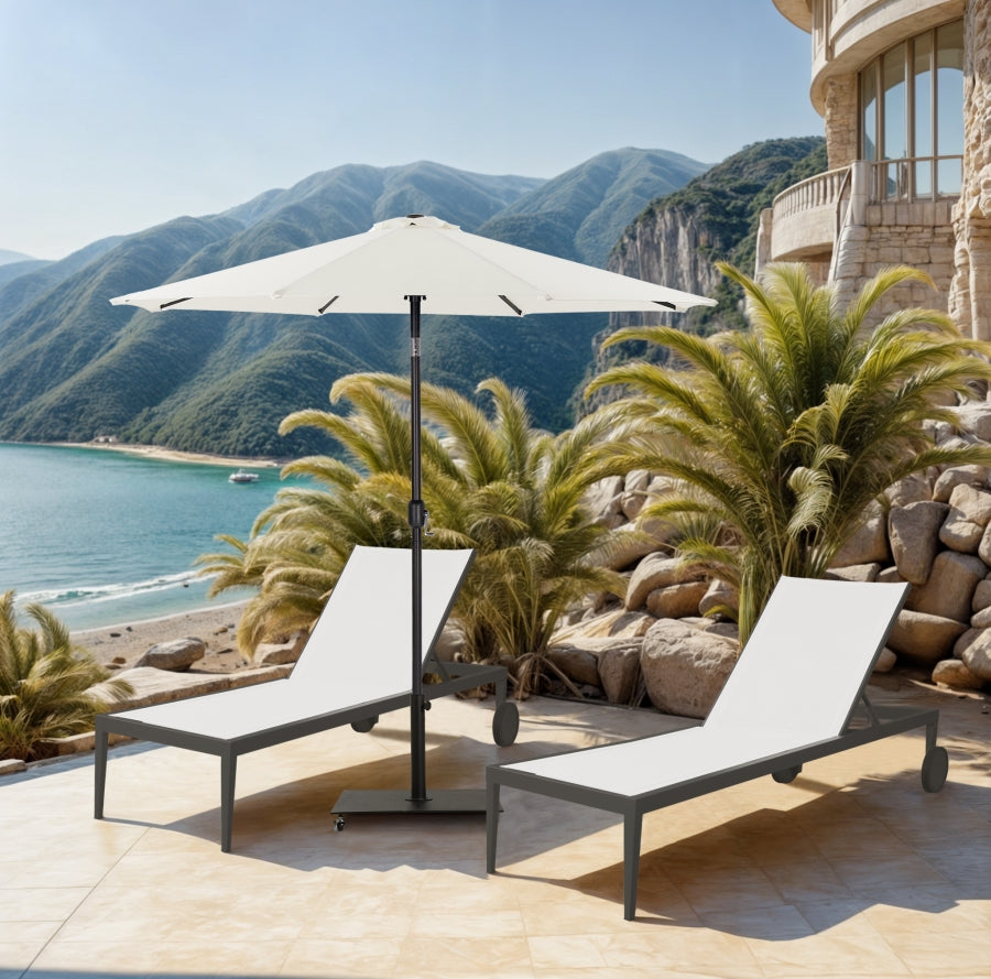 Fiji Water Resistant Fabric And Aluminum Patio Umbrella