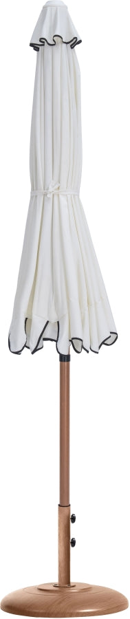 Amalfi Water Resistant Fabric And Aluminum Patio Umbrella With Base Set