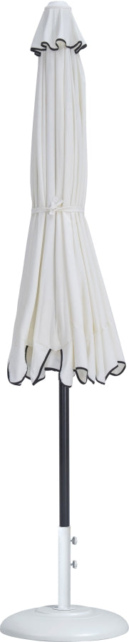 Amalfi Water Resistant Fabric And Aluminum Patio Umbrella With Base Set