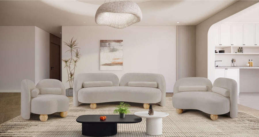 Canapé en tissu chenille Daphné