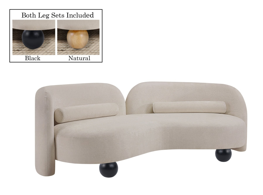 Canapé en tissu chenille Daphné