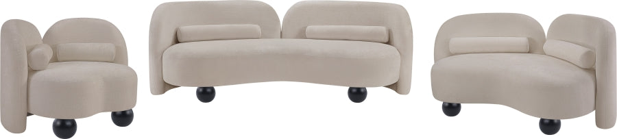 Canapé en tissu chenille Daphné