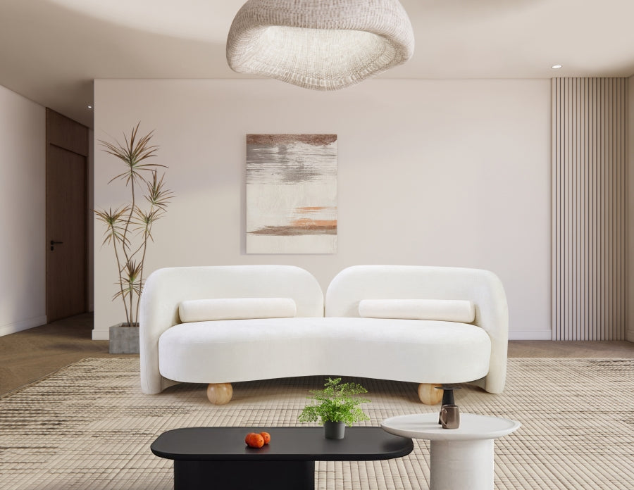 Canapé en tissu chenille Daphné