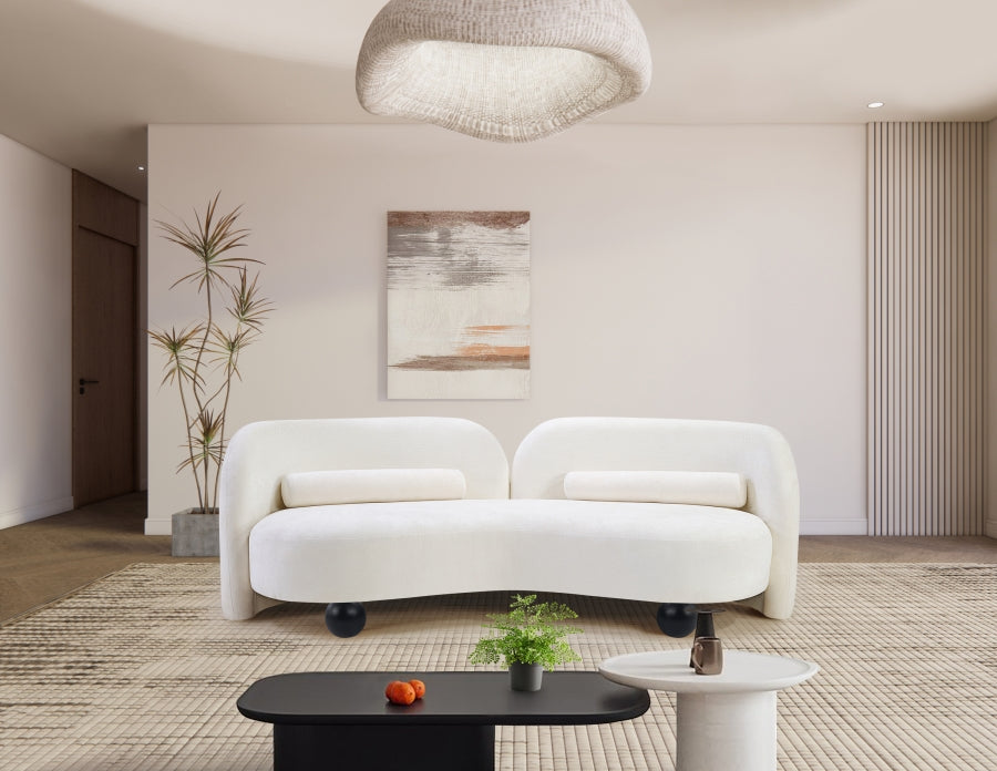 Canapé en tissu chenille Daphné