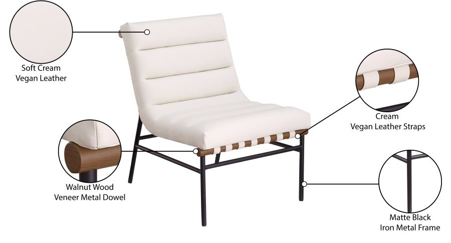 Fauteuil d'appoint rembourré en chenille Vivi