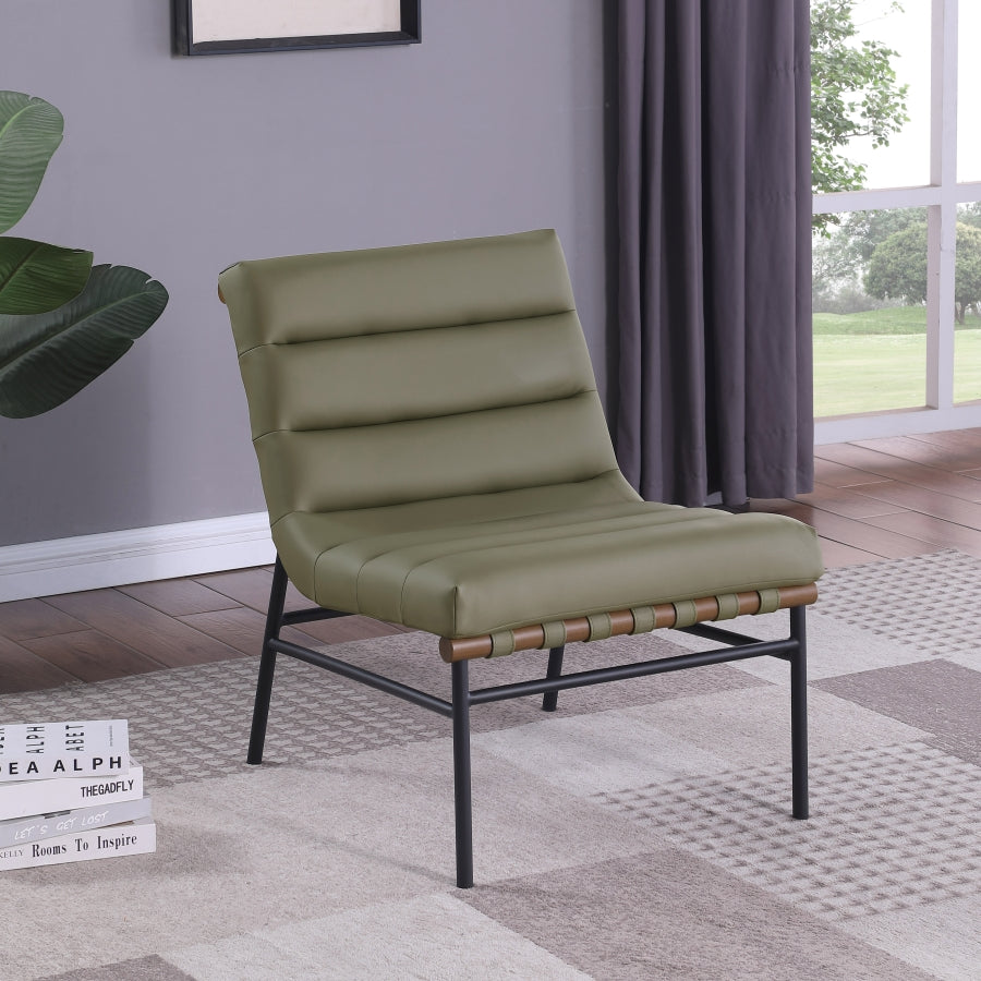 Fauteuil d'appoint rembourré en chenille Vivi