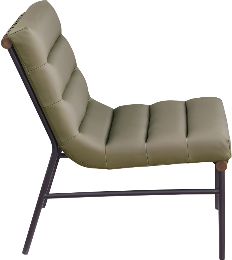 Fauteuil d'appoint rembourré en chenille Vivi