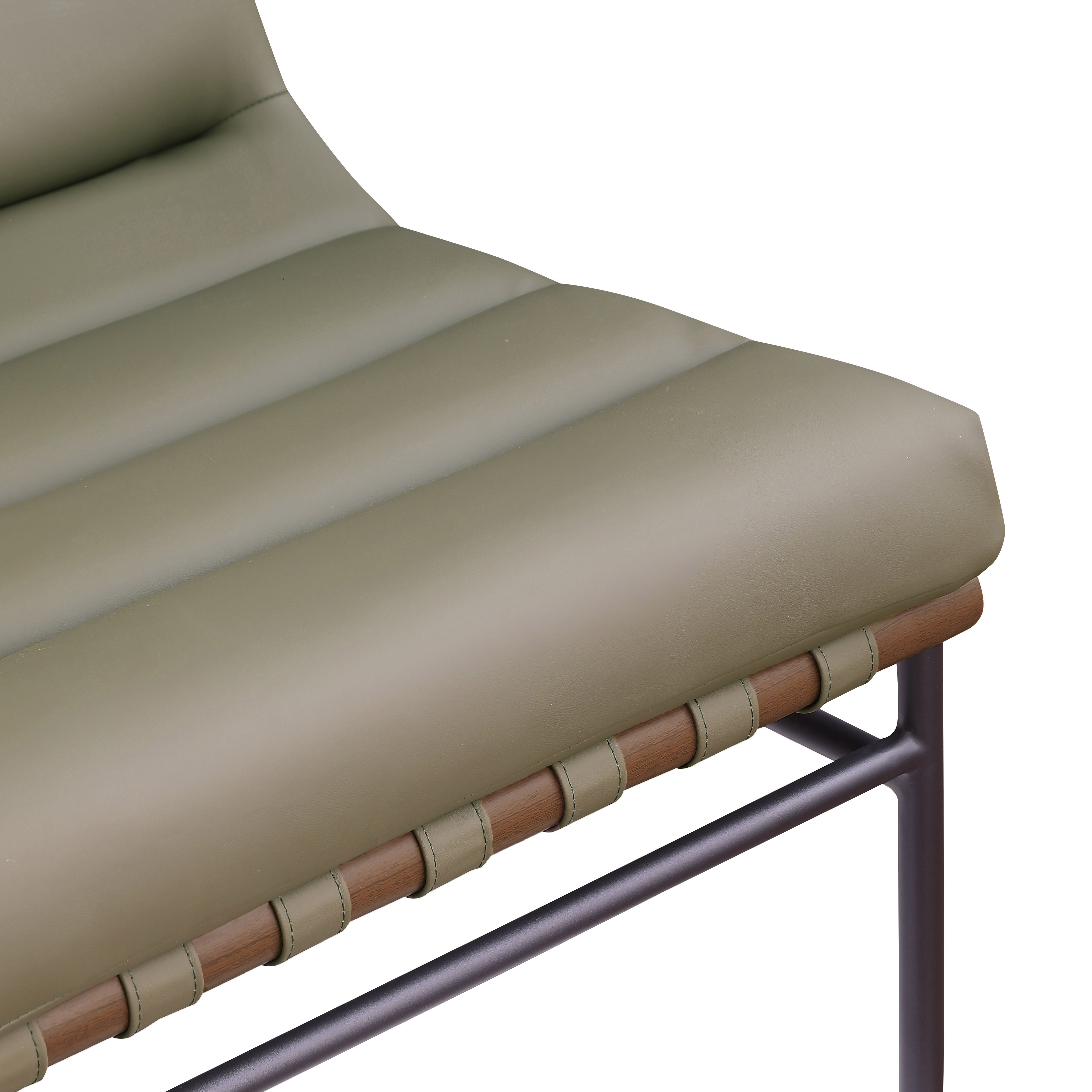 Fauteuil d'appoint rembourré en chenille Vivi