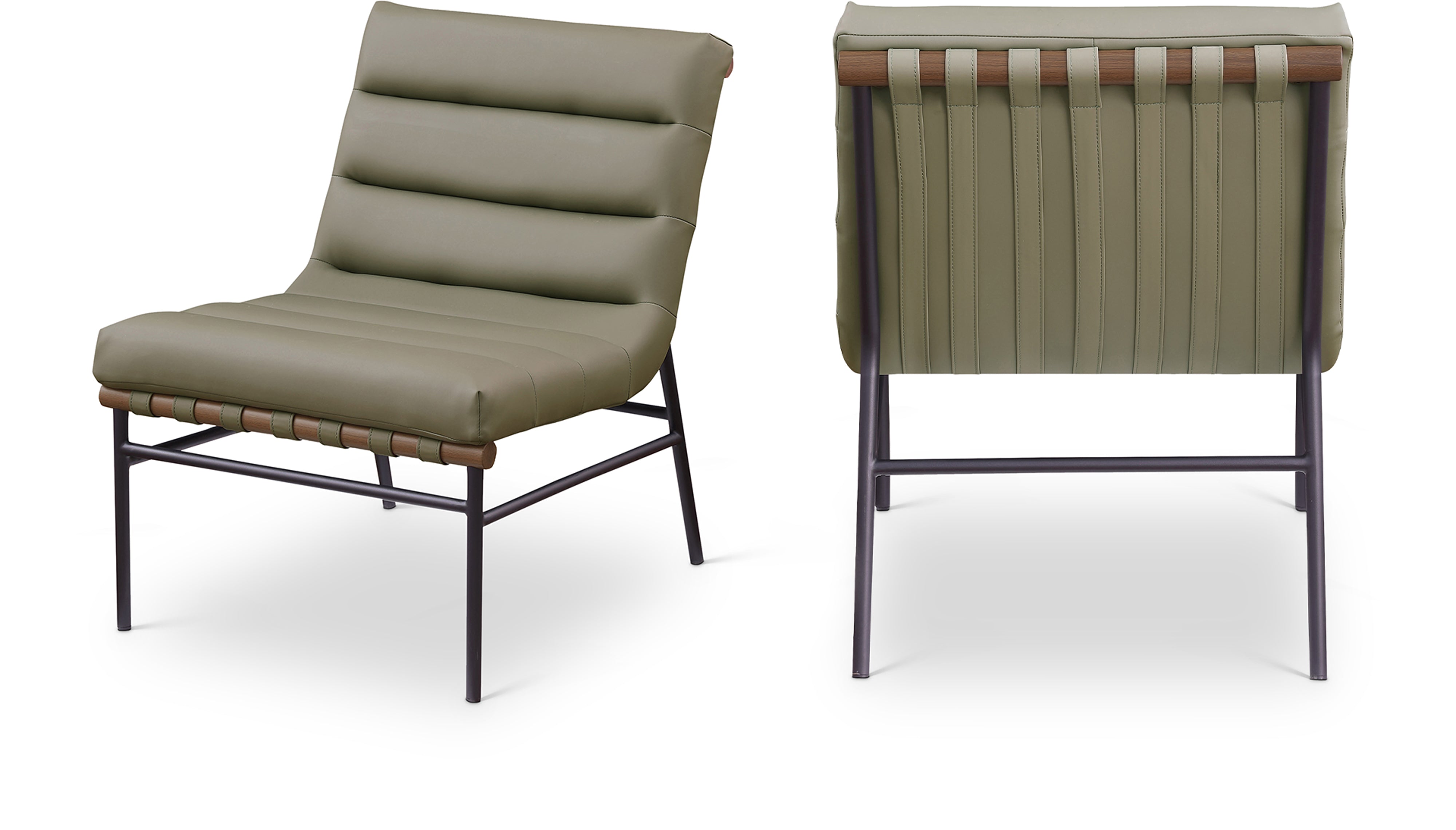 Fauteuil d'appoint rembourré en chenille Vivi