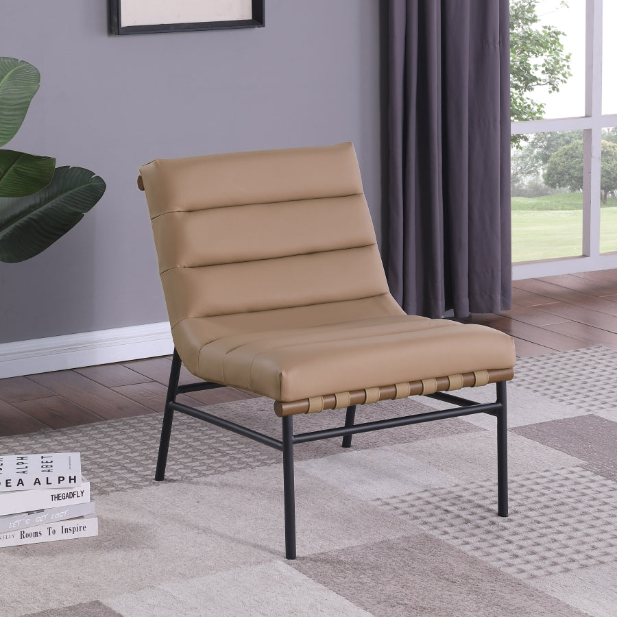 Fauteuil d'appoint rembourré en chenille Vivi
