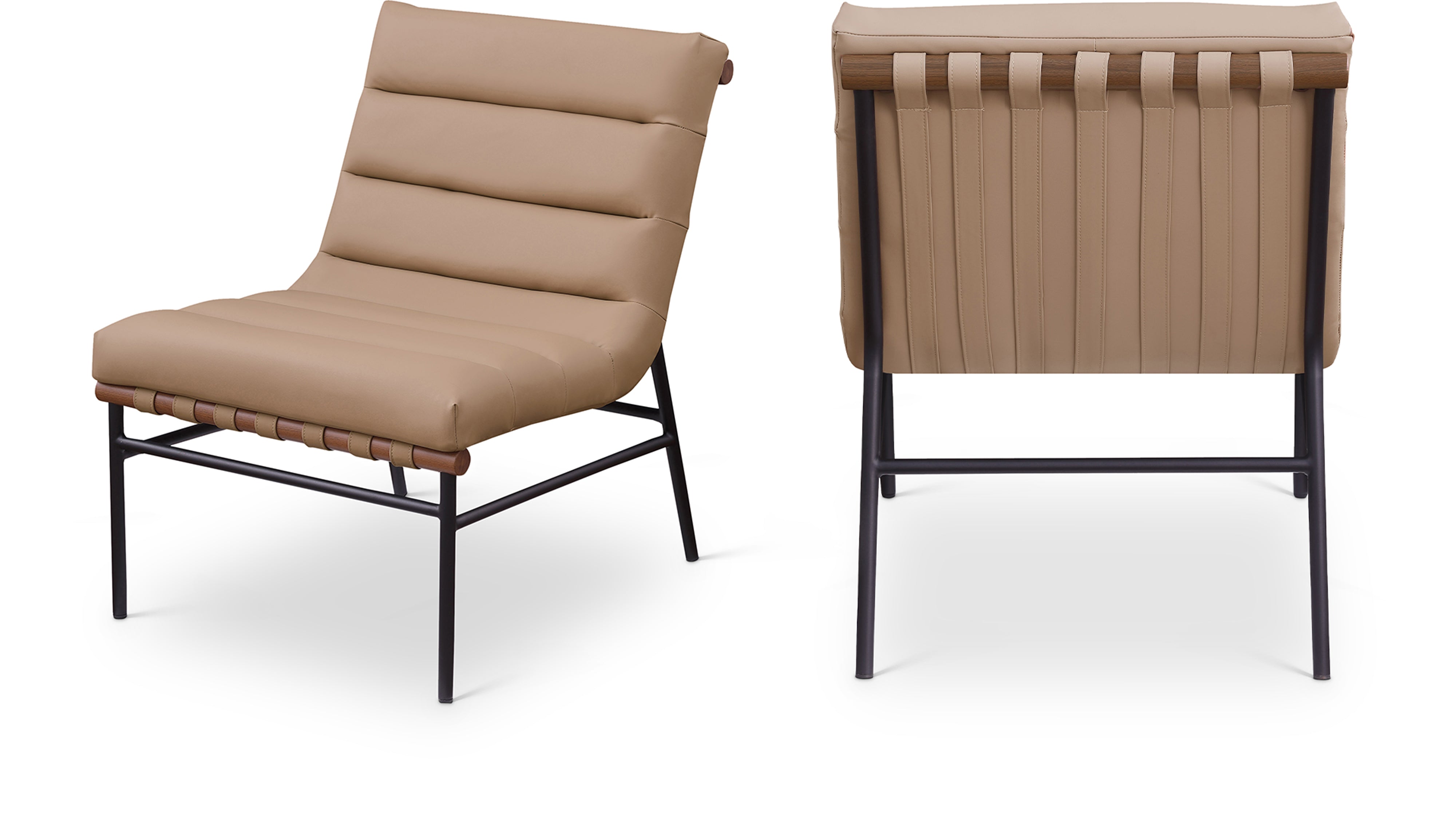 Fauteuil d'appoint rembourré en chenille Vivi