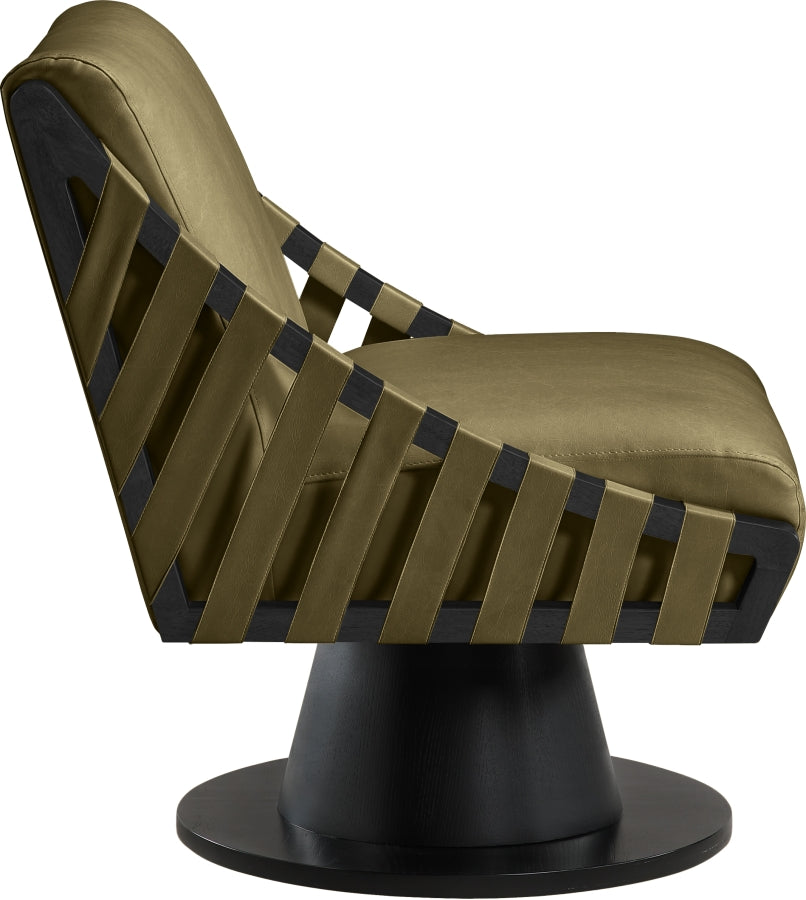 Fauteuil d'appoint rembourré en chenille Vivi