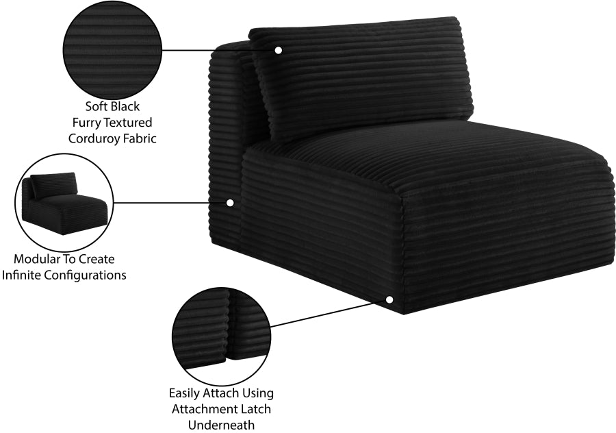 Shaggy Corduroy Performance Fabric Upholstered Accent Chair