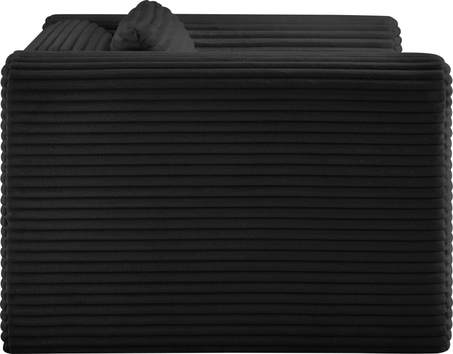 Shaggy Corduroy Performance Fabric Upholstered Accent Chair
