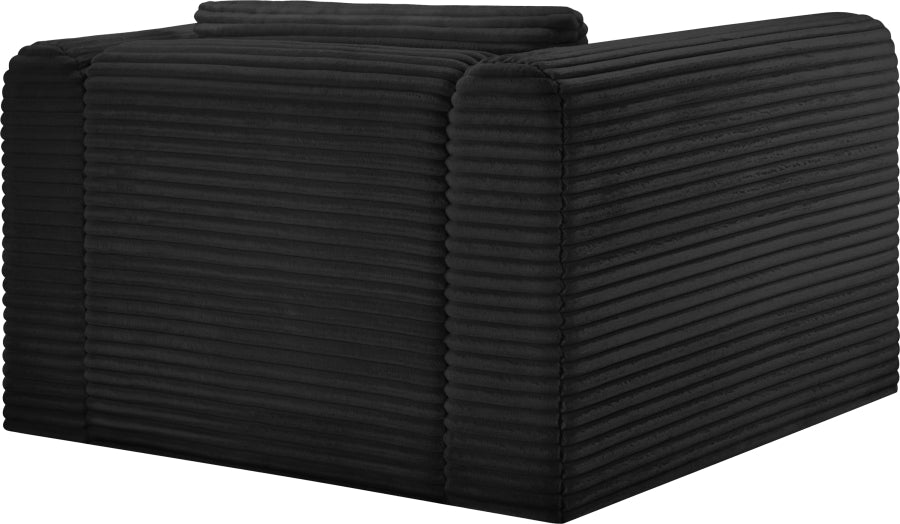 Shaggy Corduroy Performance Fabric Upholstered Accent Chair