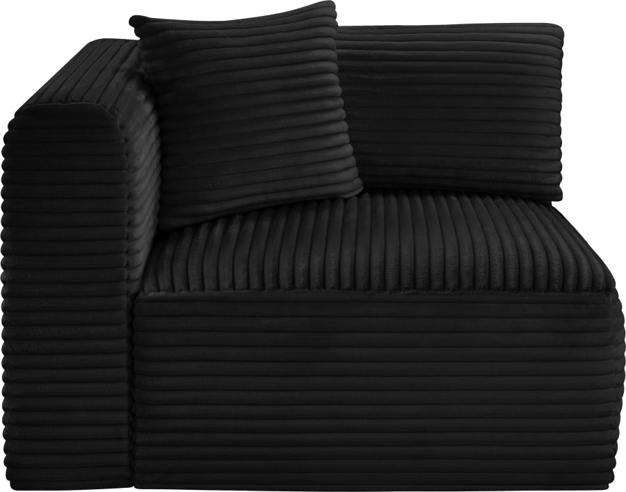 Shaggy Corduroy Performance Fabric Upholstered Accent Chair
