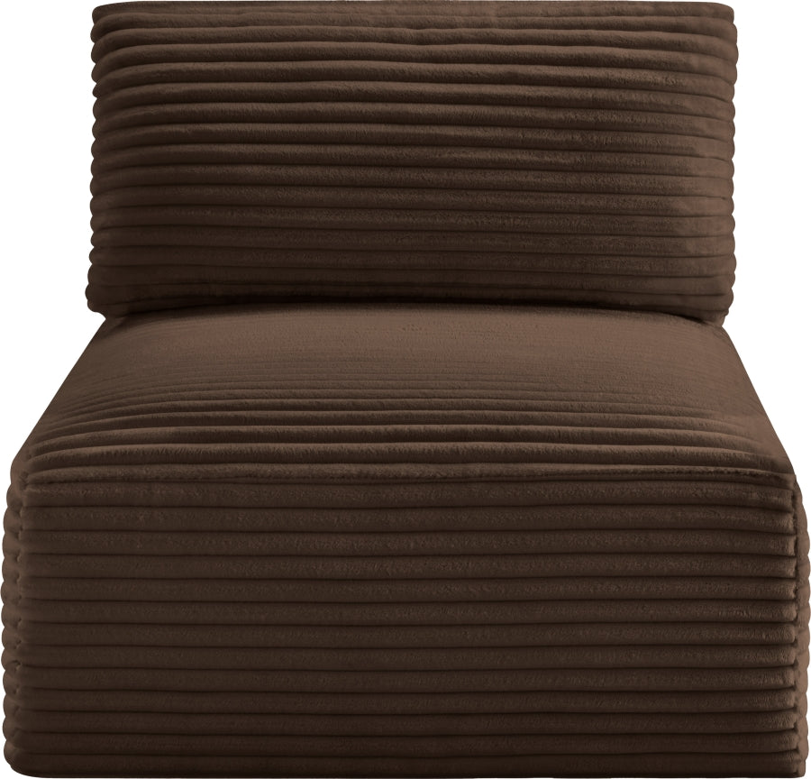 Shaggy Corduroy Performance Fabric Upholstered Accent Chair