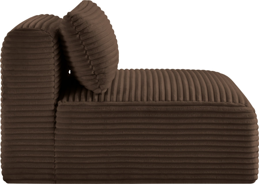 Shaggy Corduroy Performance Fabric Upholstered Accent Chair