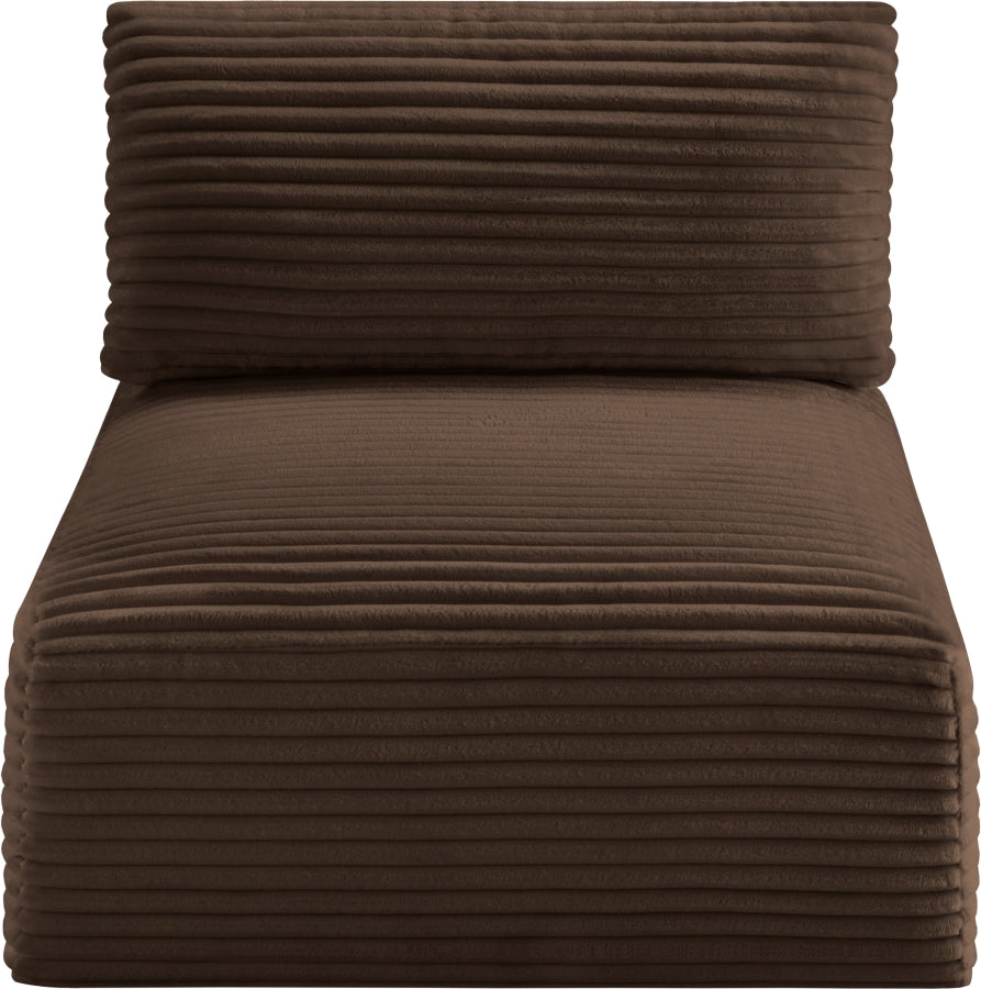 Shaggy Corduroy Performance Fabric Upholstered Accent Chair