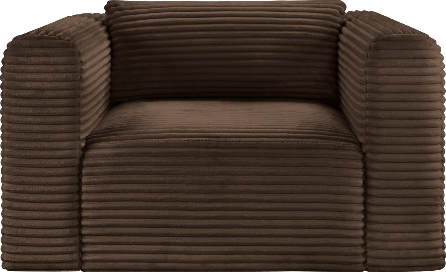 Shaggy Corduroy Performance Fabric Upholstered Accent Chair