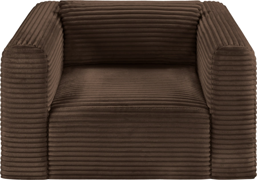 Shaggy Corduroy Performance Fabric Upholstered Accent Chair
