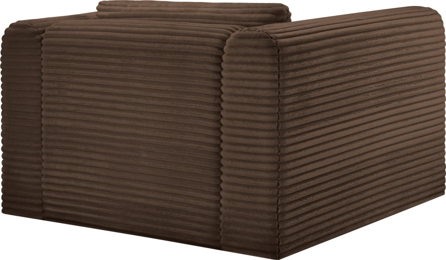 Shaggy Corduroy Performance Fabric Upholstered Accent Chair