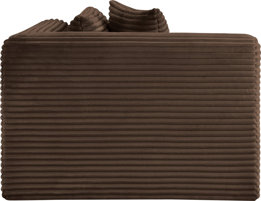 Shaggy Corduroy Performance Fabric Upholstered Accent Chair