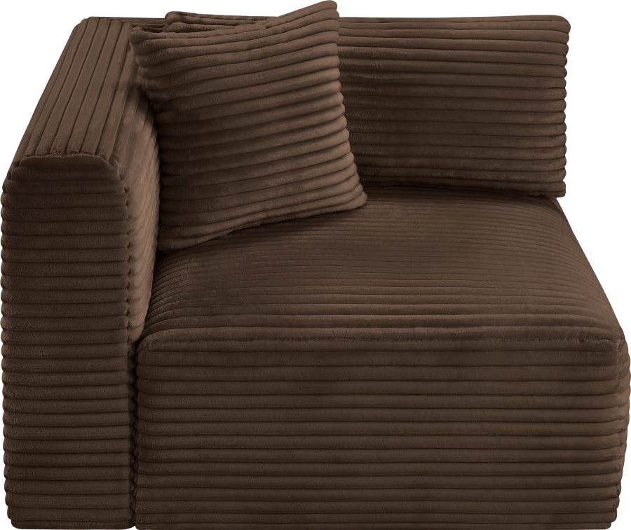 Shaggy Corduroy Performance Fabric Upholstered Accent Chair