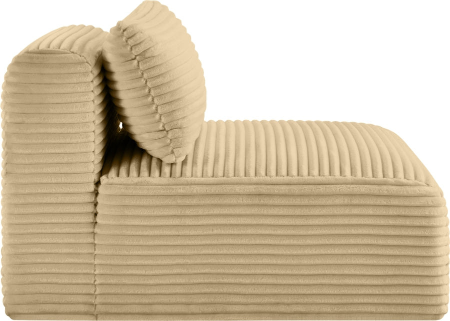 Shaggy Corduroy Performance Fabric Upholstered Accent Chair