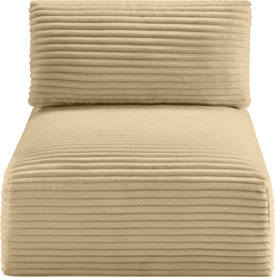 Shaggy Corduroy Performance Fabric Upholstered Accent Chair