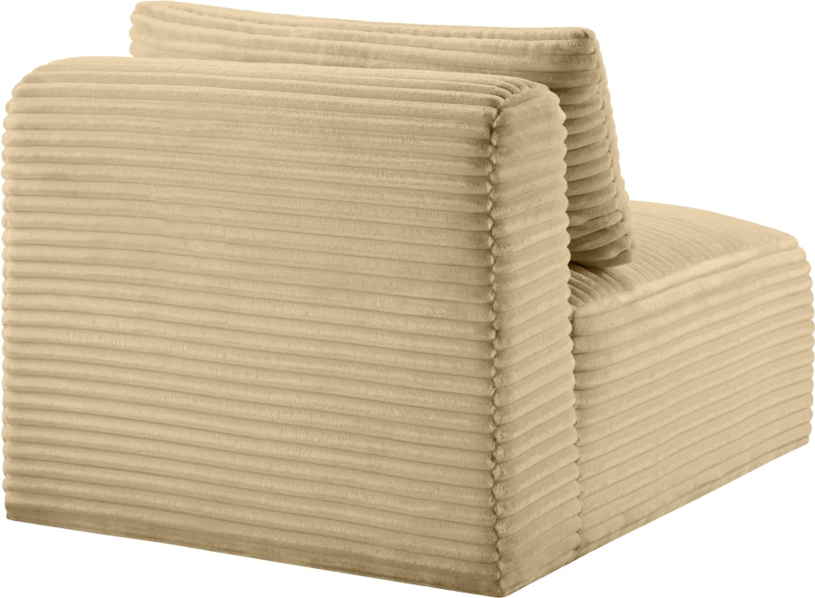 Shaggy Corduroy Performance Fabric Upholstered Accent Chair