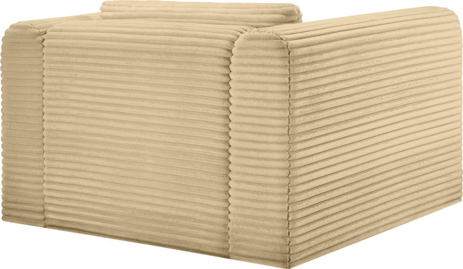 Shaggy Corduroy Performance Fabric Upholstered Accent Chair