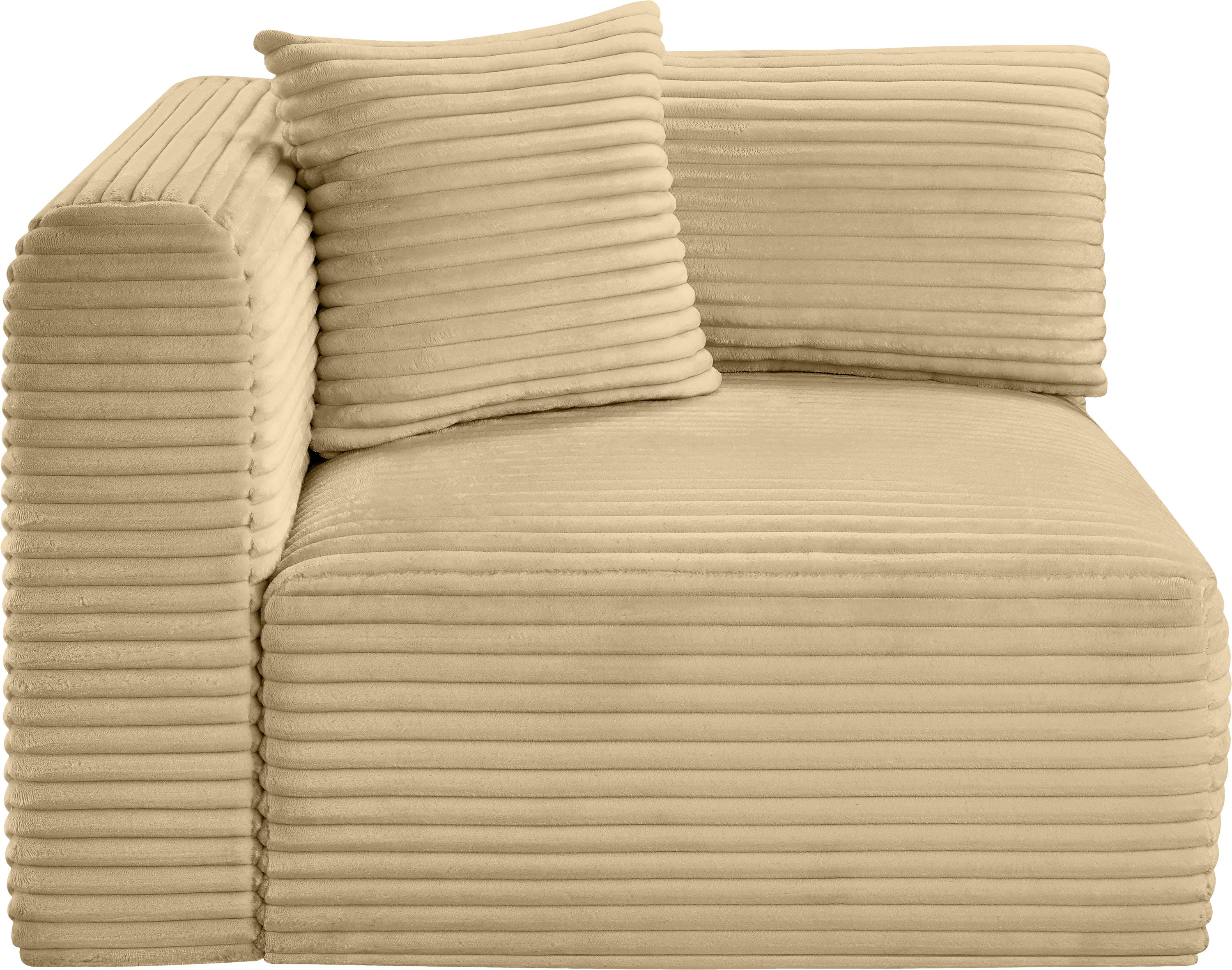Shaggy Corduroy Performance Fabric Upholstered Accent Chair