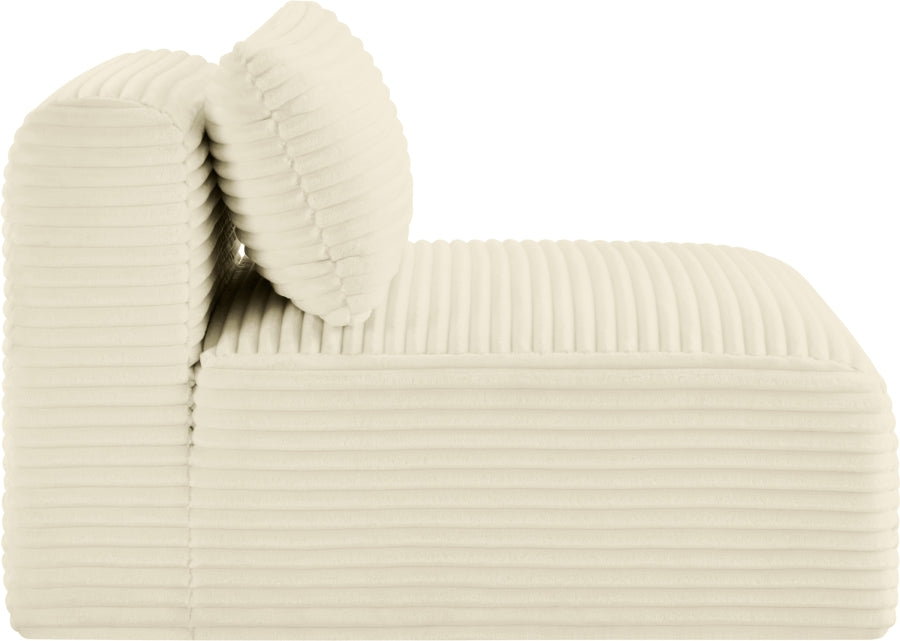 Shaggy Corduroy Performance Fabric Upholstered Accent Chair