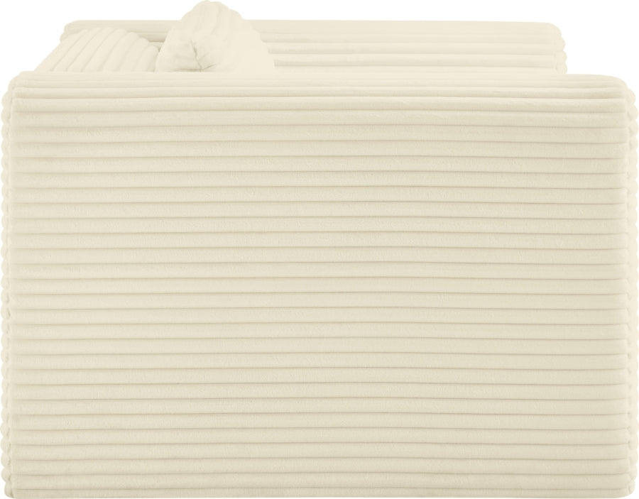 Shaggy Corduroy Performance Fabric Upholstered Accent Chair