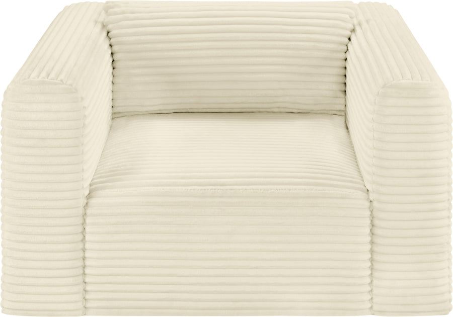 Shaggy Corduroy Performance Fabric Upholstered Accent Chair