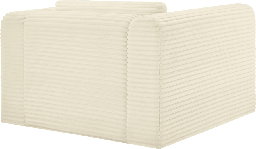 Shaggy Corduroy Performance Fabric Upholstered Accent Chair