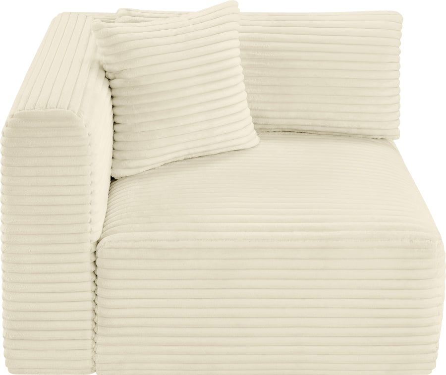 Shaggy Corduroy Performance Fabric Upholstered Accent Chair