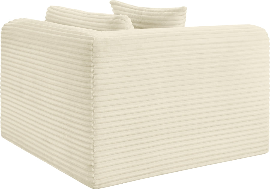 Shaggy Corduroy Performance Fabric Upholstered Accent Chair