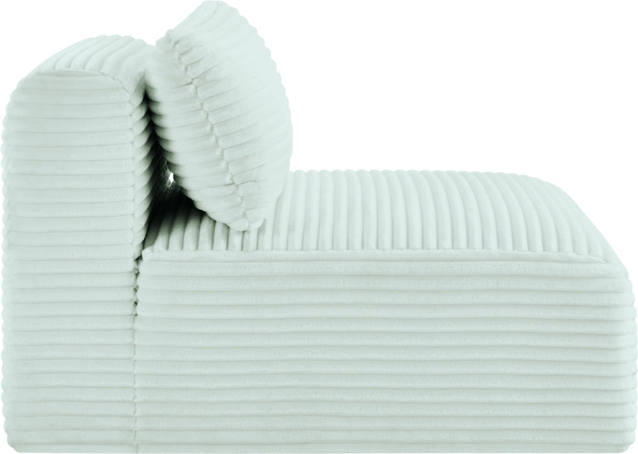 Shaggy Corduroy Performance Fabric Upholstered Accent Chair