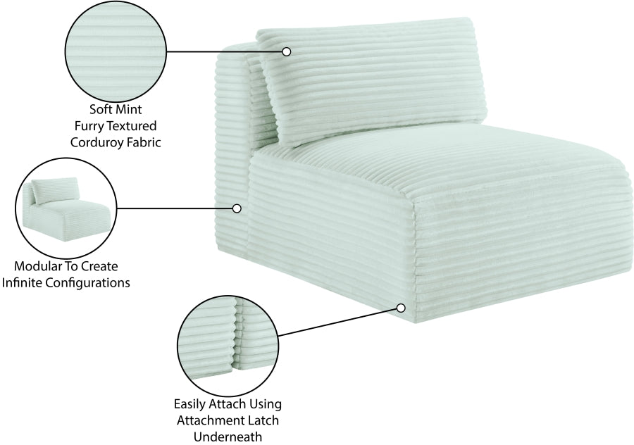 Shaggy Corduroy Performance Fabric Upholstered Accent Chair