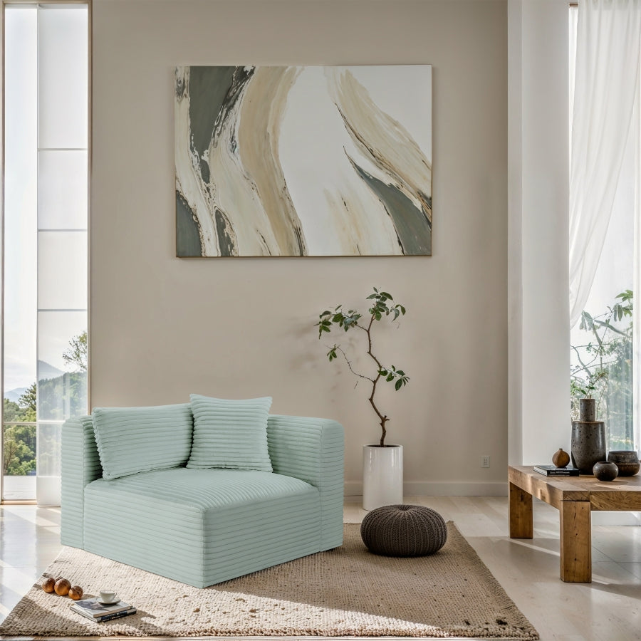 Shaggy Corduroy Performance Fabric Upholstered Accent Chair