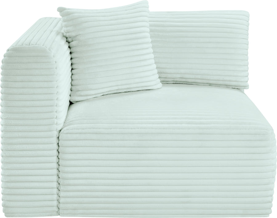 Shaggy Corduroy Performance Fabric Upholstered Accent Chair