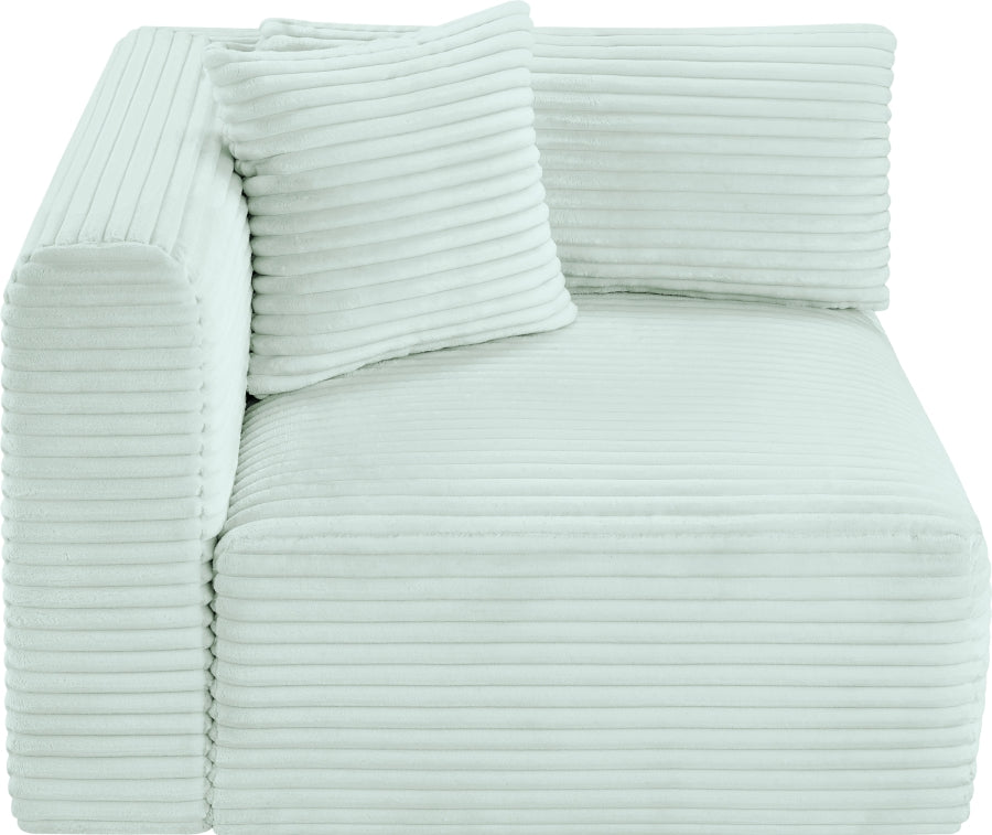 Shaggy Corduroy Performance Fabric Upholstered Accent Chair